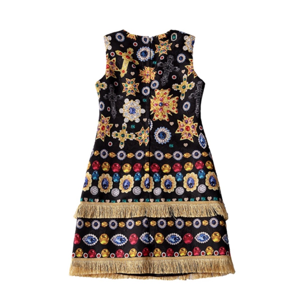 🆕 The LORUDA Bejeweled Fringe Dress - Picture 4 of 8